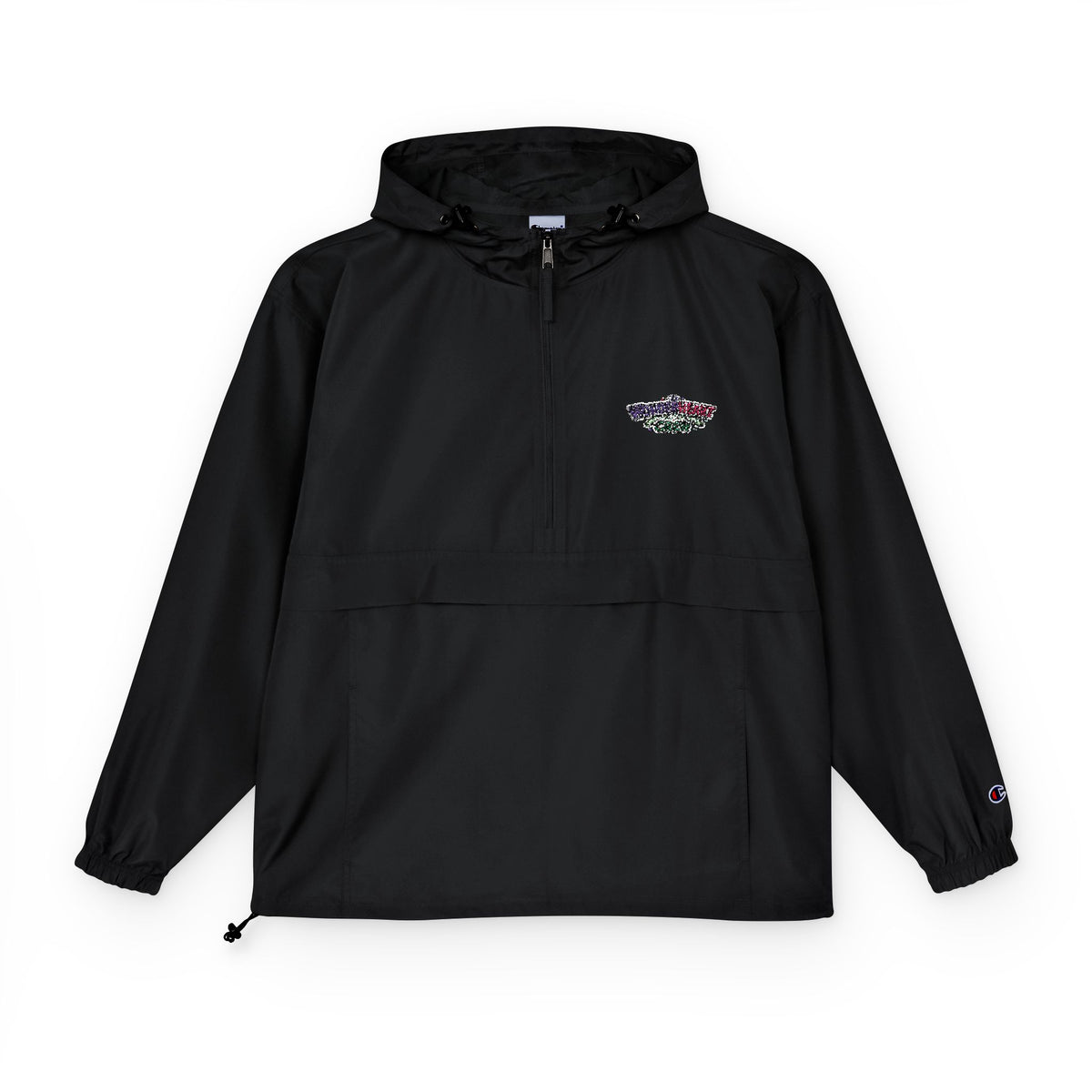 Packable Anorak Jacket Lightweight Hooded Windbreaker with Wonderheart Crew Logo