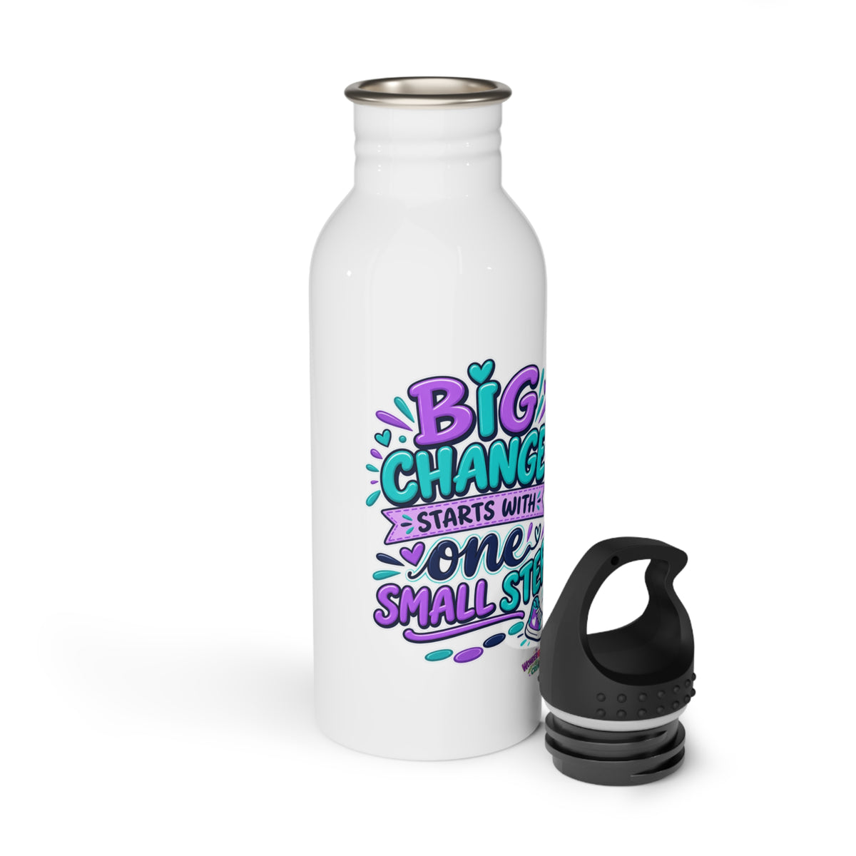Big Change Starts with One Step -  Motivational Stainless Steel Bottle