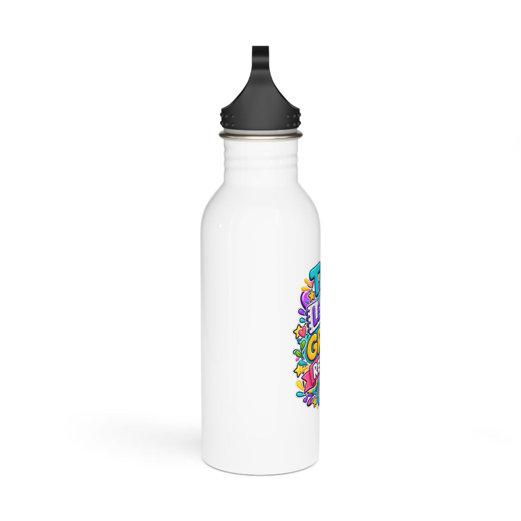 Try. Learn. Grow. Repeat Motivational Stainless Steel Bottle
