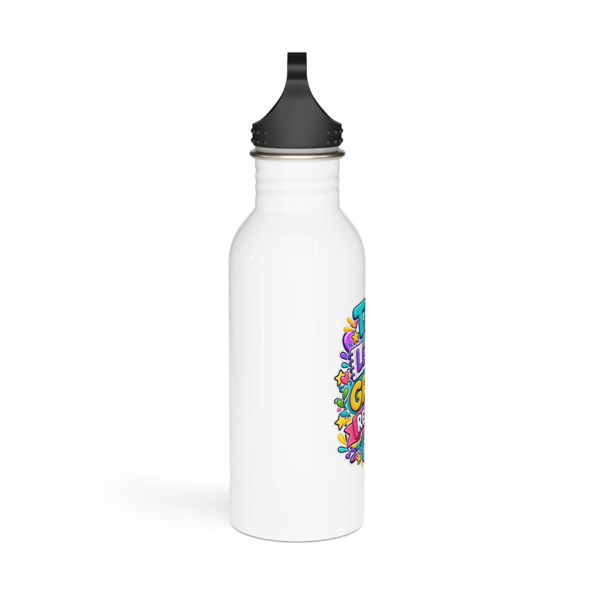 Try. Learn. Grow. Repeat Motivational Stainless Steel Bottle