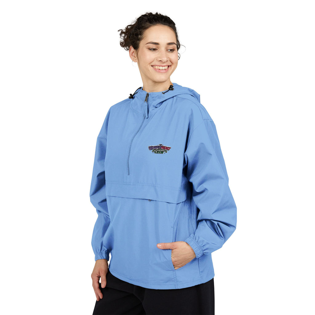 Packable Anorak Jacket Lightweight Hooded Windbreaker with Wonderheart Crew Logo