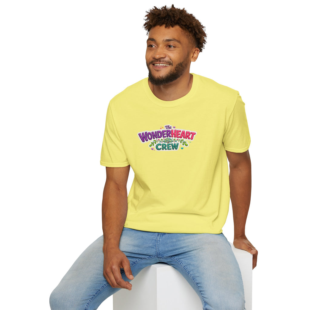 Wonderland Crew Large Logo - Unisex Minimal Retro T-Shirt