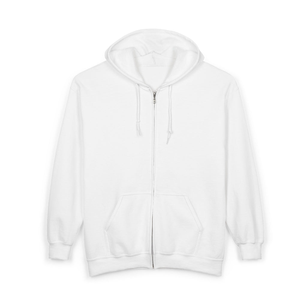 Wonderheart Crew Zip Hoodie - Retro Logo on Back - Full-Zip Sweatshirt