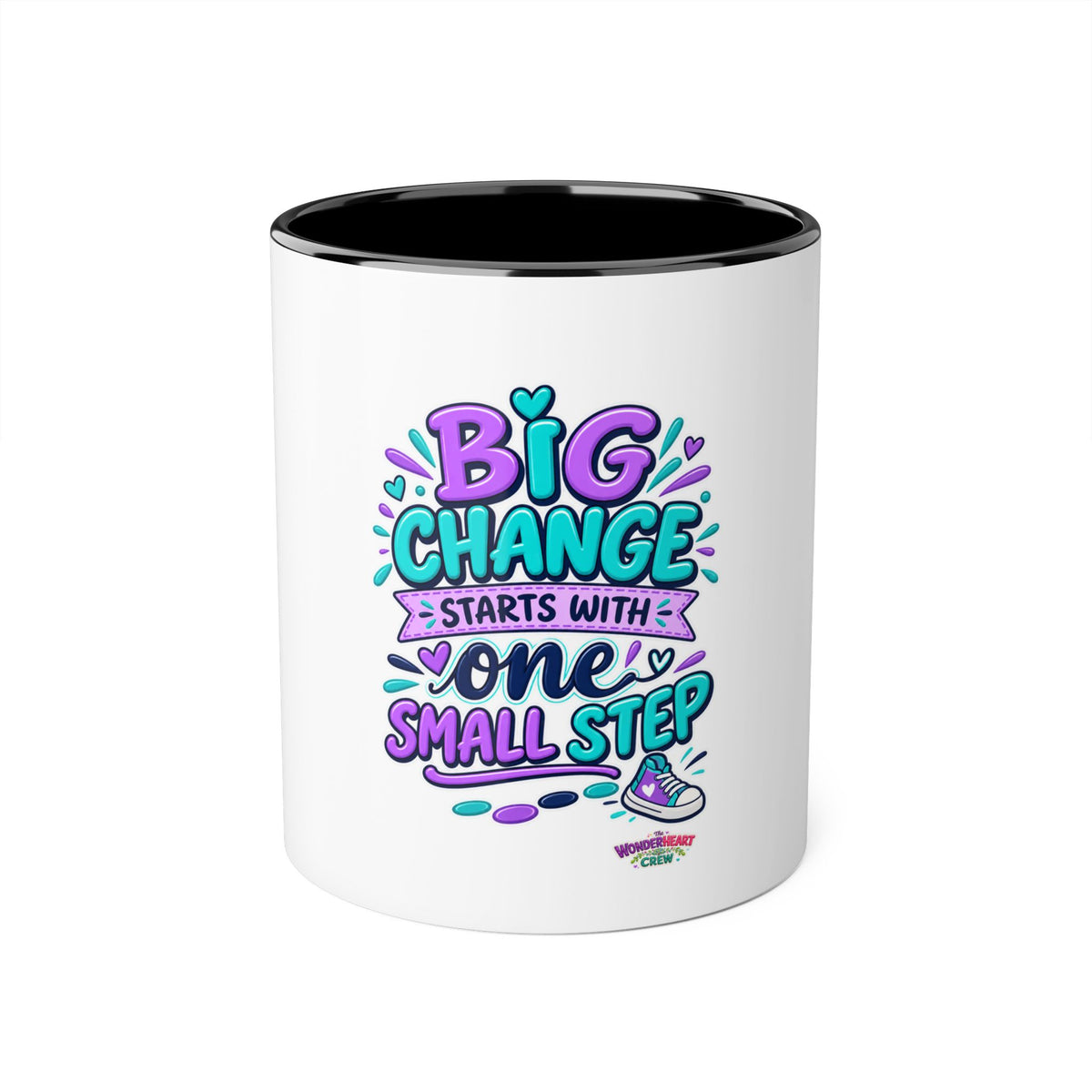 Big Change Starts with One Step - Inspirational 11oz Coffee Cup