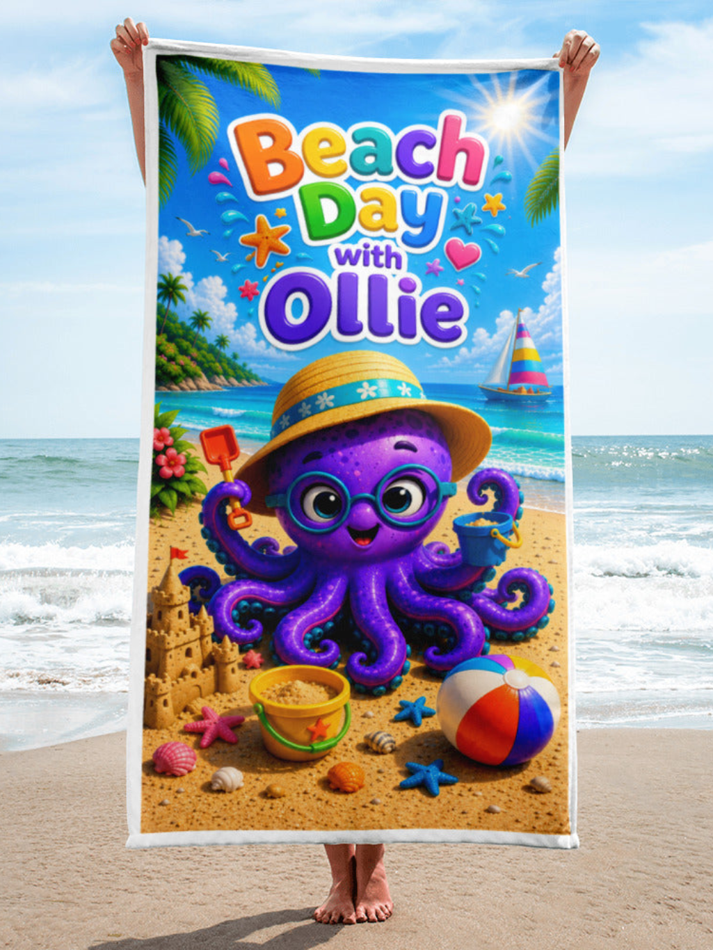 Beach Day with Ollie Towel