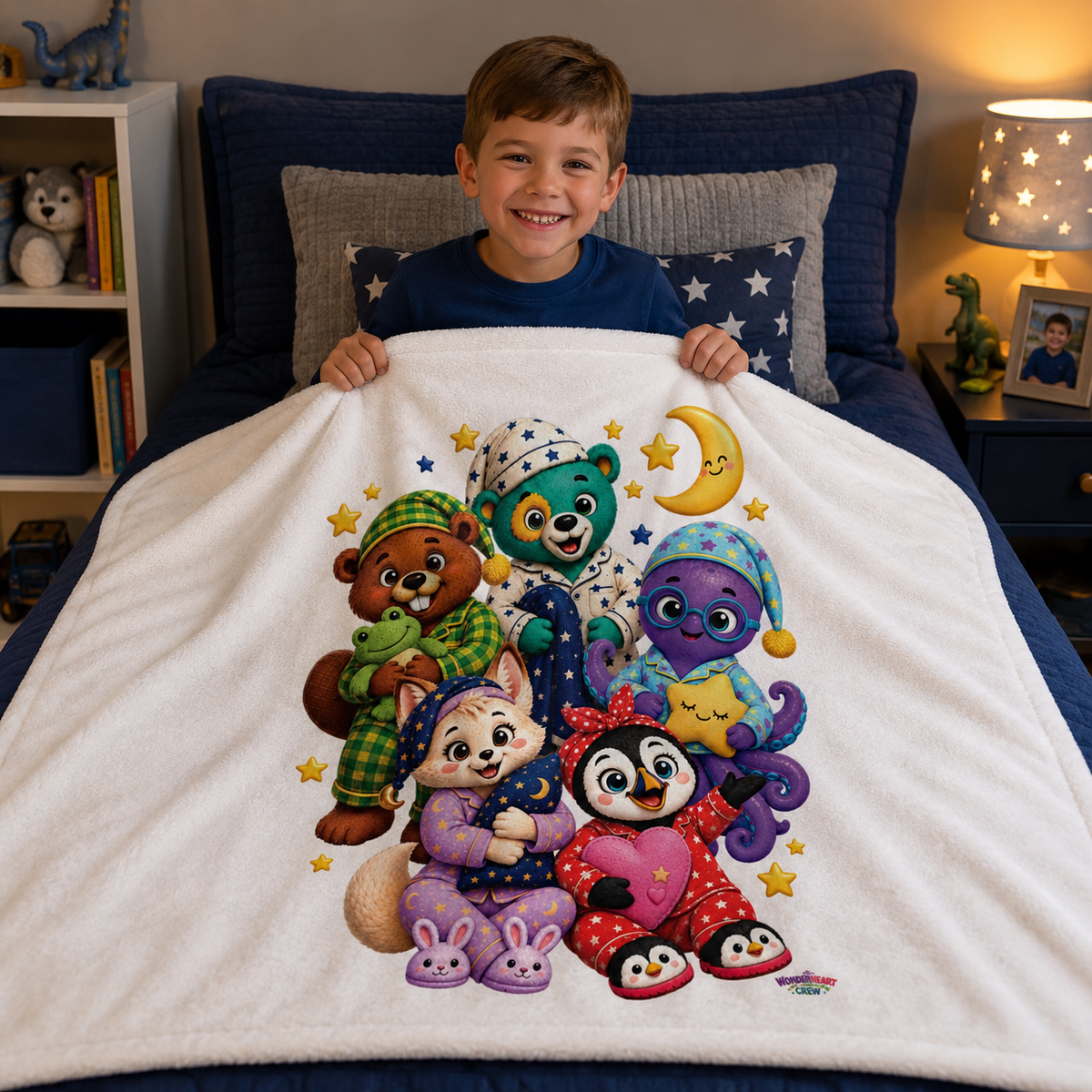 Sleepy Time Velveteen Plush Blanket