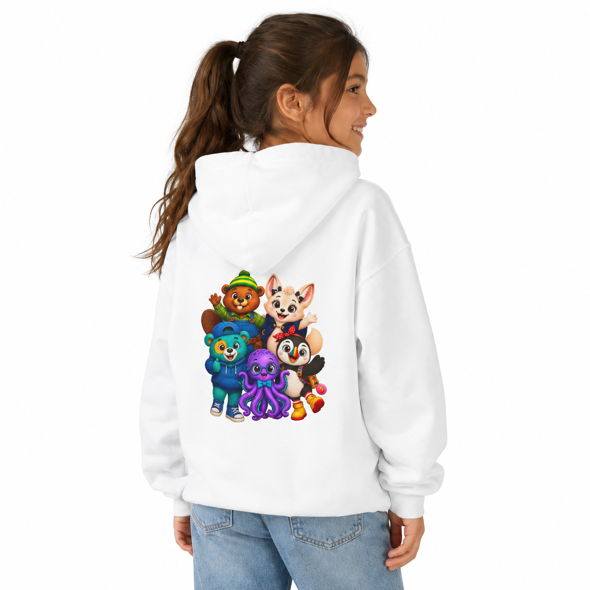Wonderheart Youth Hoodie - Group on Back