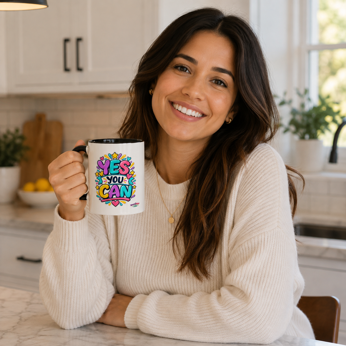 Yes You Can - Inspirational 11oz Coffee Cup