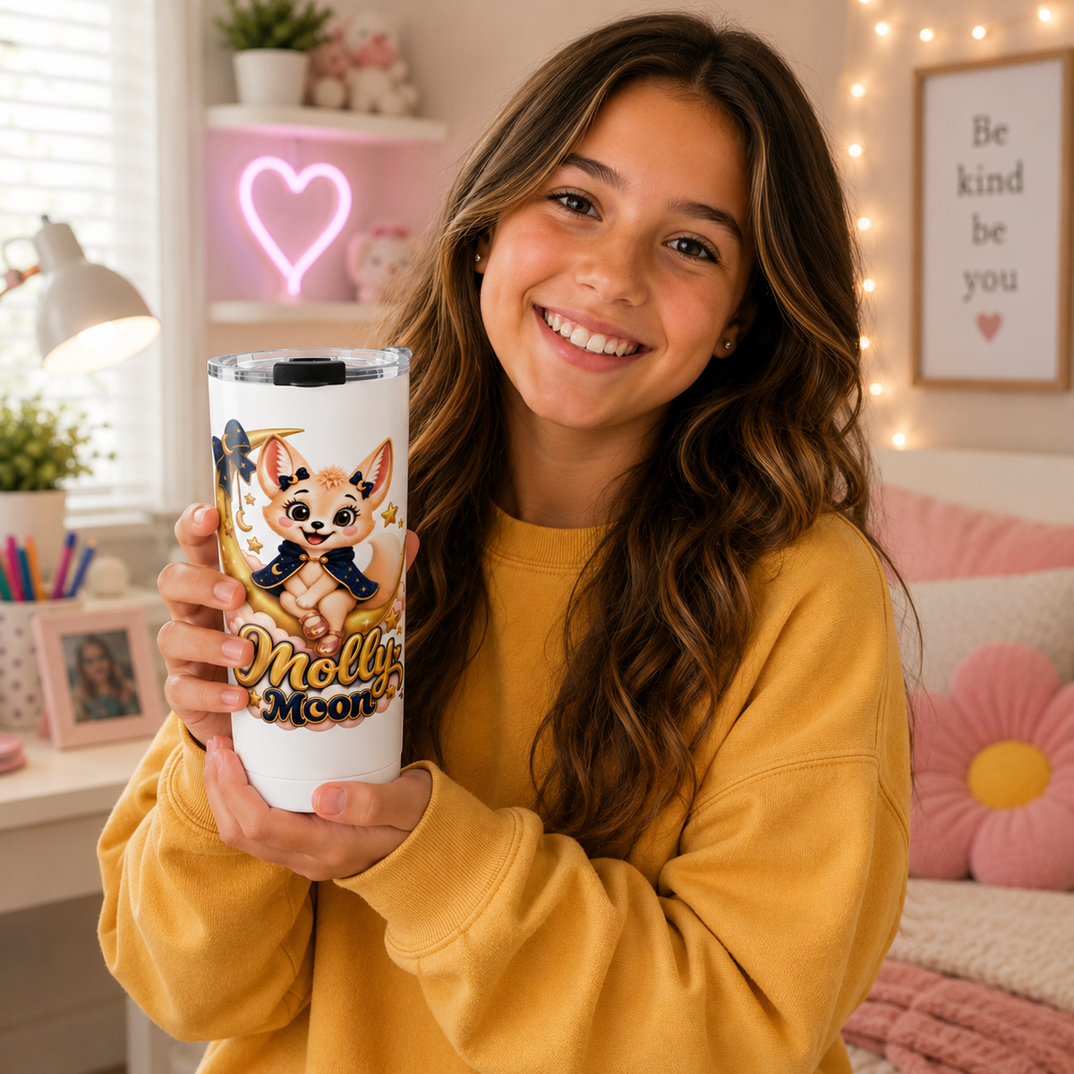 Molly Moon 20oz Stainless Steel Travel Tumbler