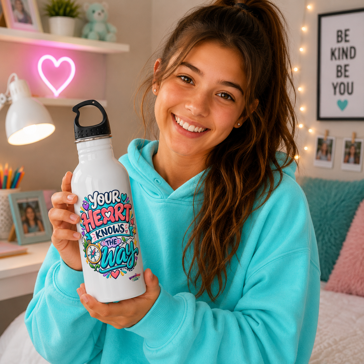 Your Heart Knows the Way -  Motivational Stainless Steel Bottle