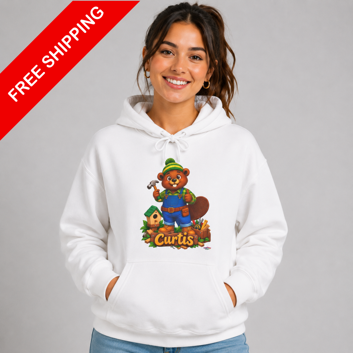 Curtis Hoodie - Large Logo on Back