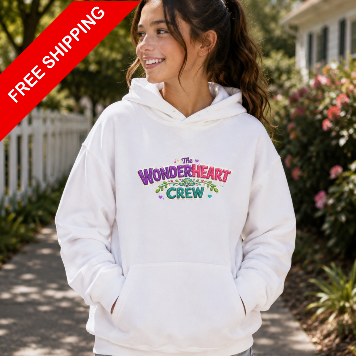 Wonderheart Youth Hoodie - Large Front Logo