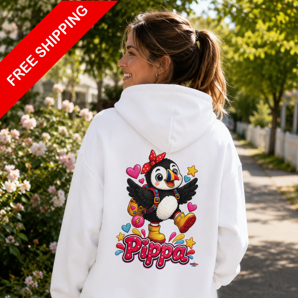 Hoodie - Pippa on Back