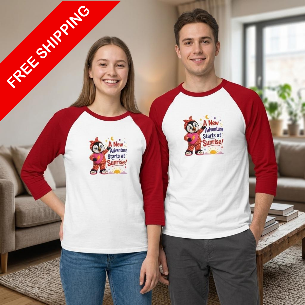 Pippa Unisex 3/4 sleeve Raglan T-shirt