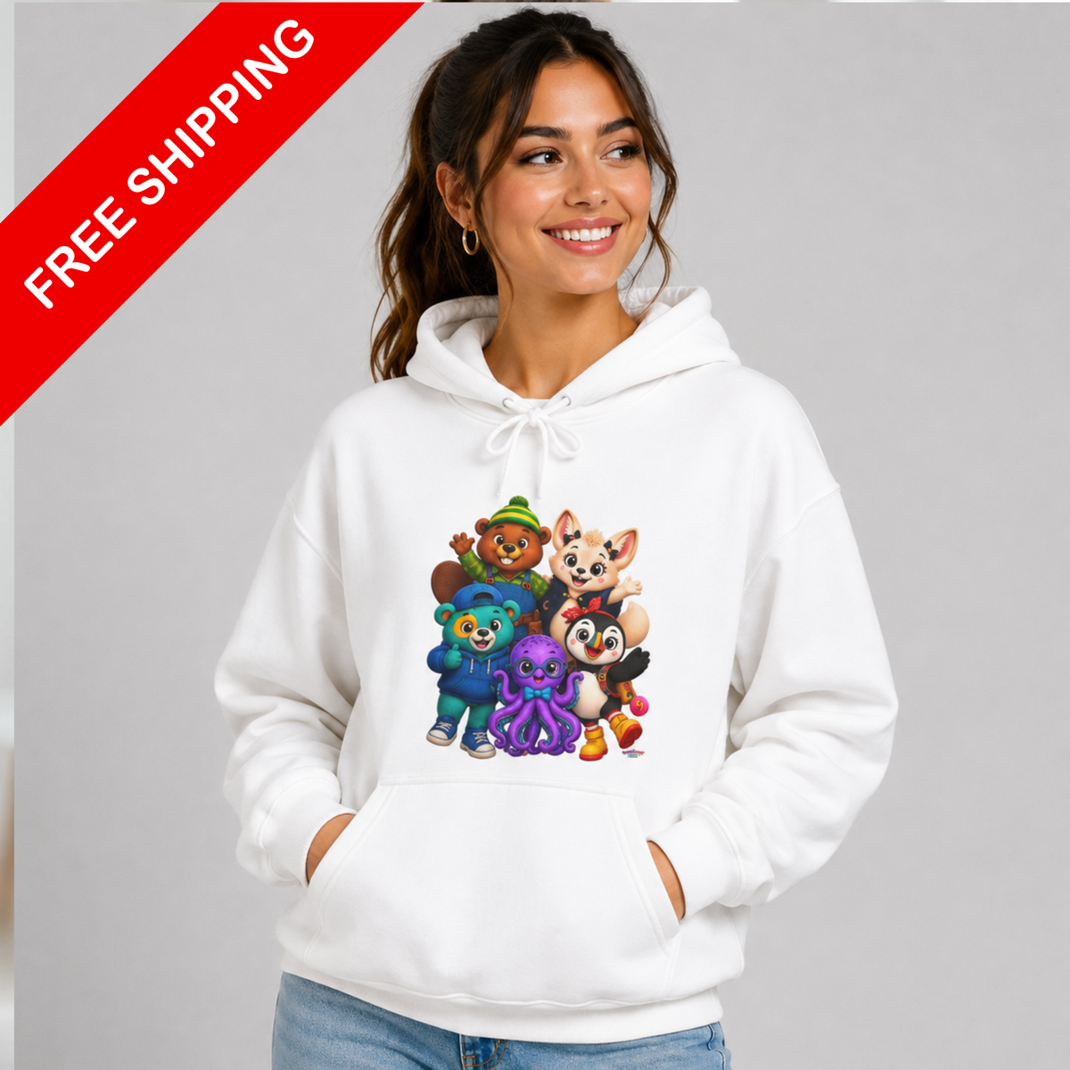 Wonderheart Crew Hoodie - Large Logo on Back