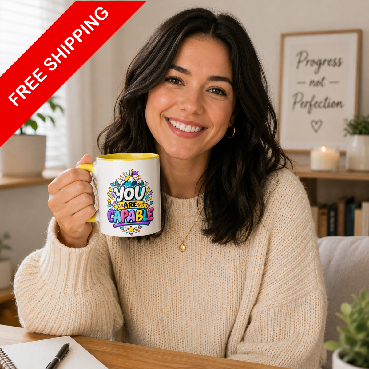 You are Capable - Inspirational 11oz Coffee Cup