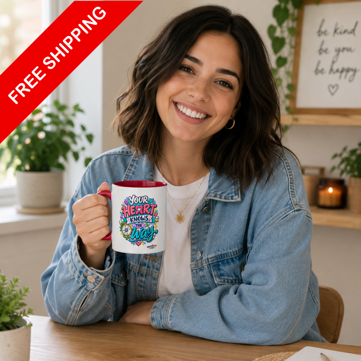Your Heart Knows the Way - Inspirational 11oz Coffee Cup